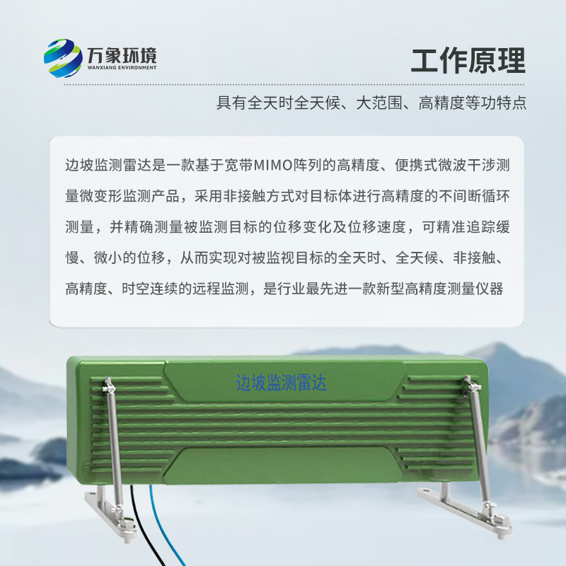 邊坡穩(wěn)定監(jiān)測(cè)雷達(dá)可精準(zhǔn)追蹤緩慢、微小的位移