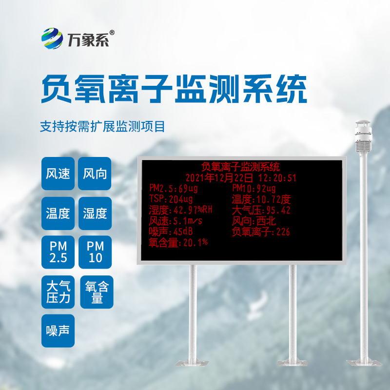 大氣負(fù)氧離子自動(dòng)監(jiān)測(cè)系統(tǒng)