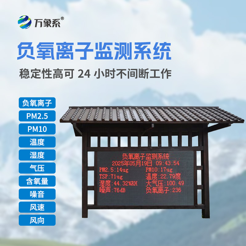 景區(qū)負(fù)氧離子監(jiān)測系統(tǒng)如何量化景區(qū)公園的清新度？